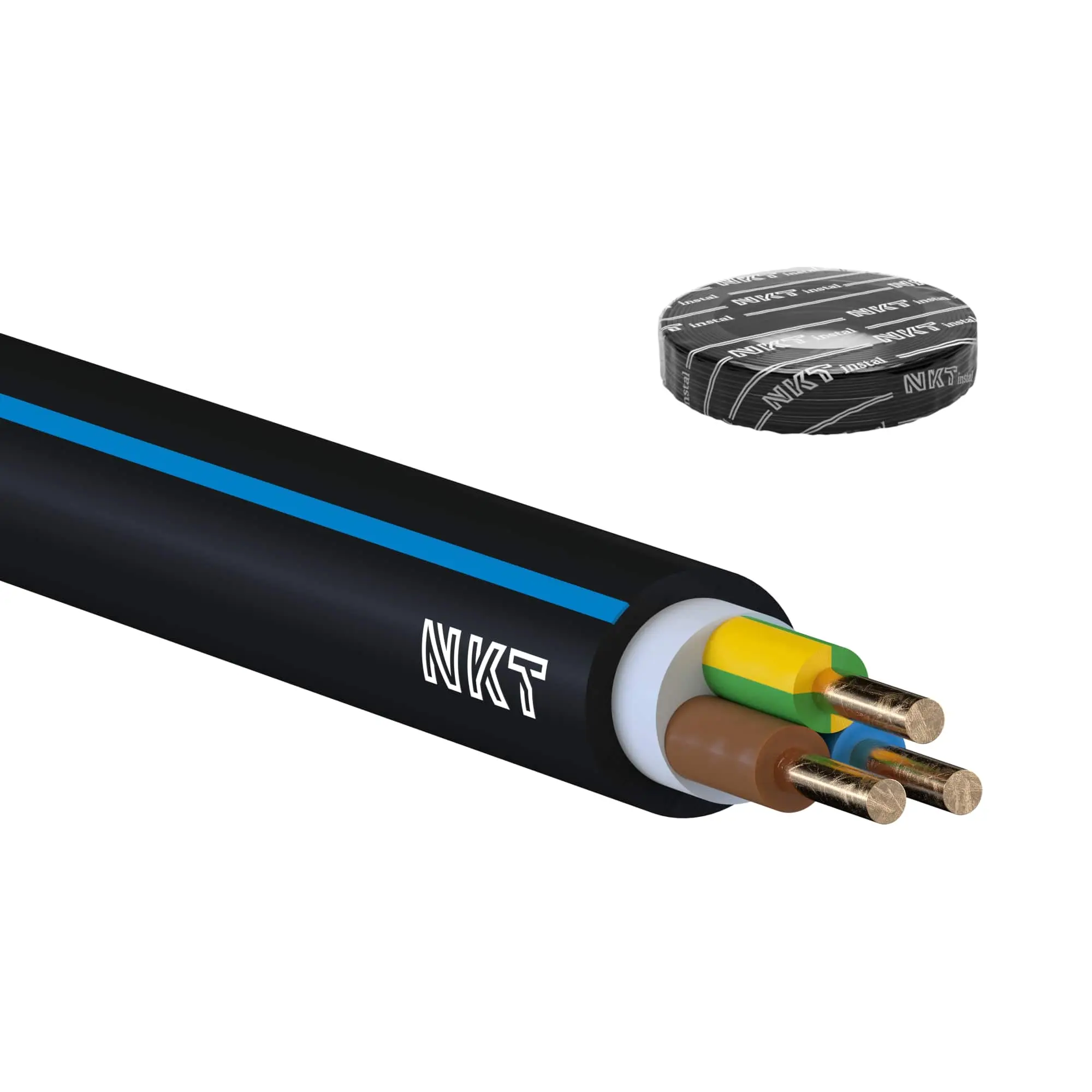 Kabel CYKY-J 3× 1,5 RE 50 m/bal.