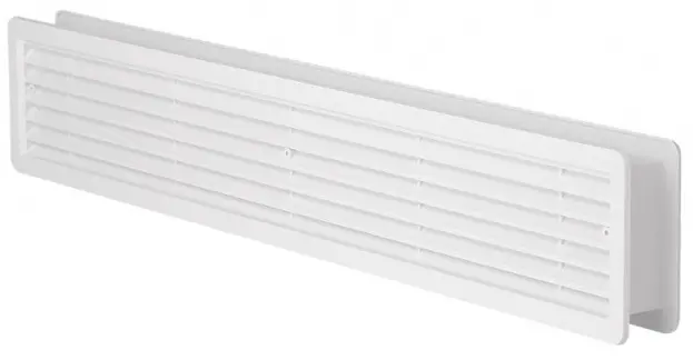 Mřížka větrací dveřní HACO VM D 500×90 mm bílá