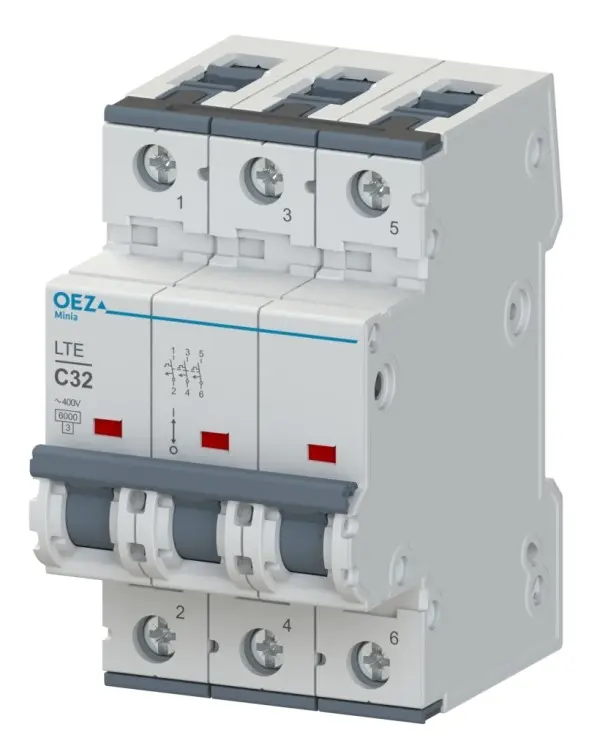 Jistič OEZ LTE-20C-3 6 kA C 20 A