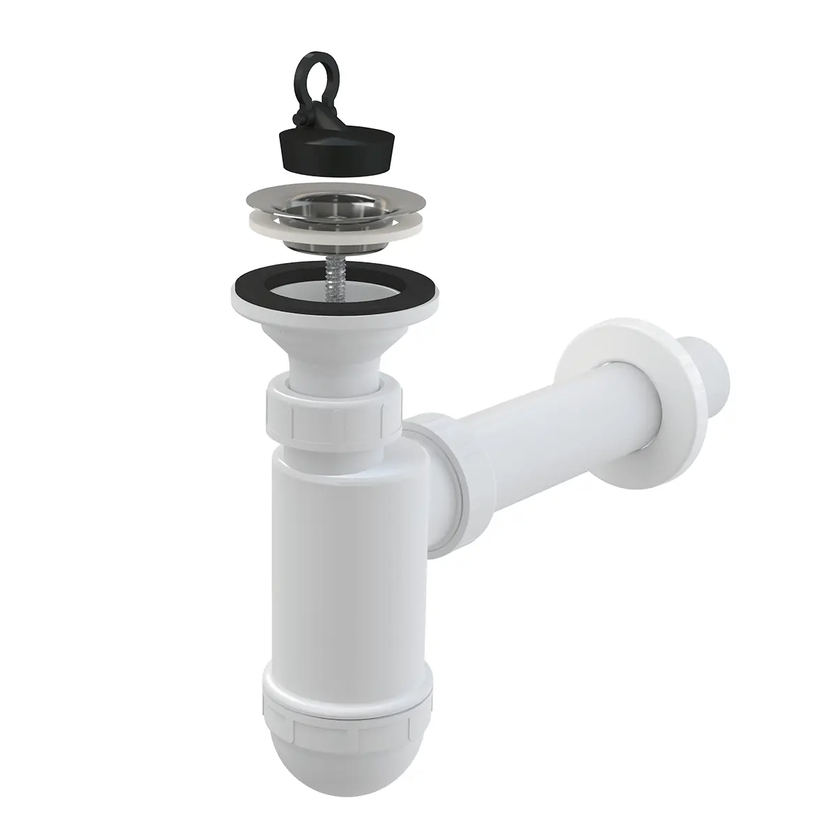 Alca - Sifon umyvadlový, průměr 40 mm, nerez mřížka DN63 A41