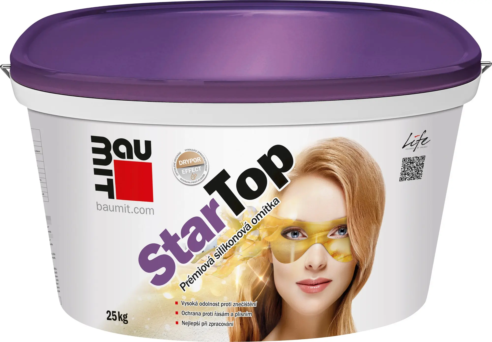 Omítka silikonová Baumit StarTop zrnitá 2 mm 25 kg