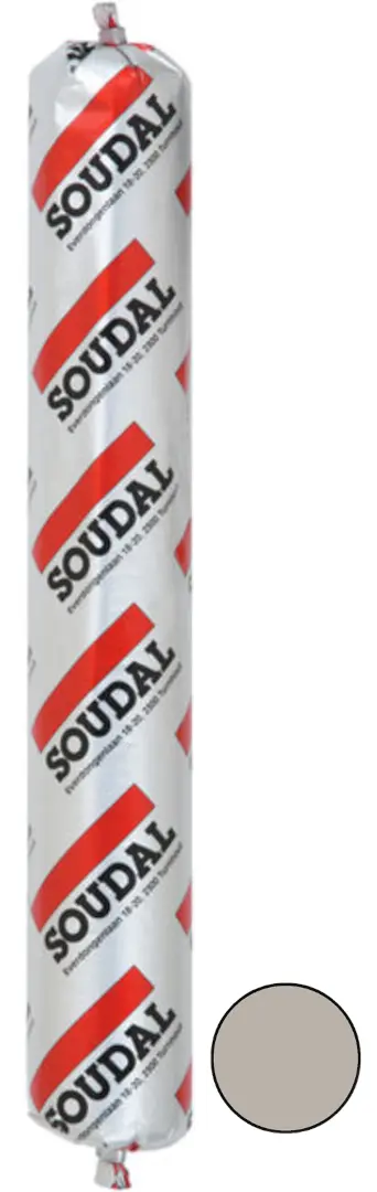 Tmel polyuretanový Soudal SOUDAFLEX 40 FC šedý 600 ml