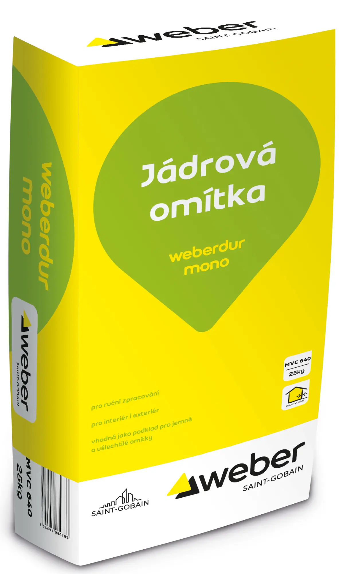 Omítka jádrová weberdur mono RU 25 kg