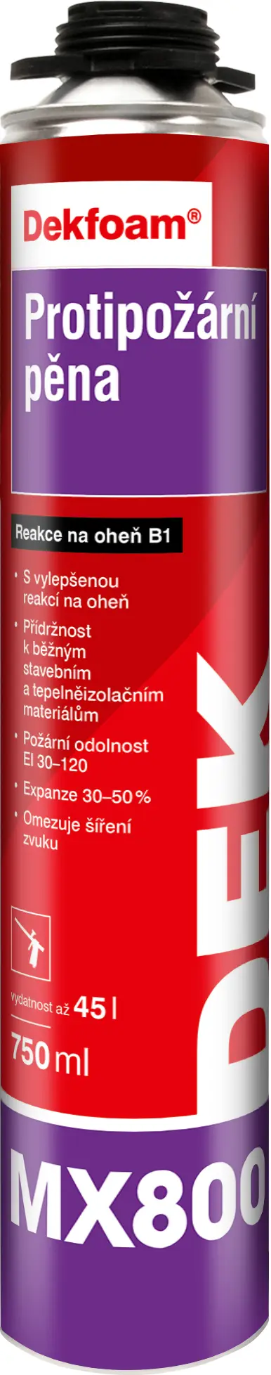 Pěna protipožární DEKFOAM MX800 750 ml