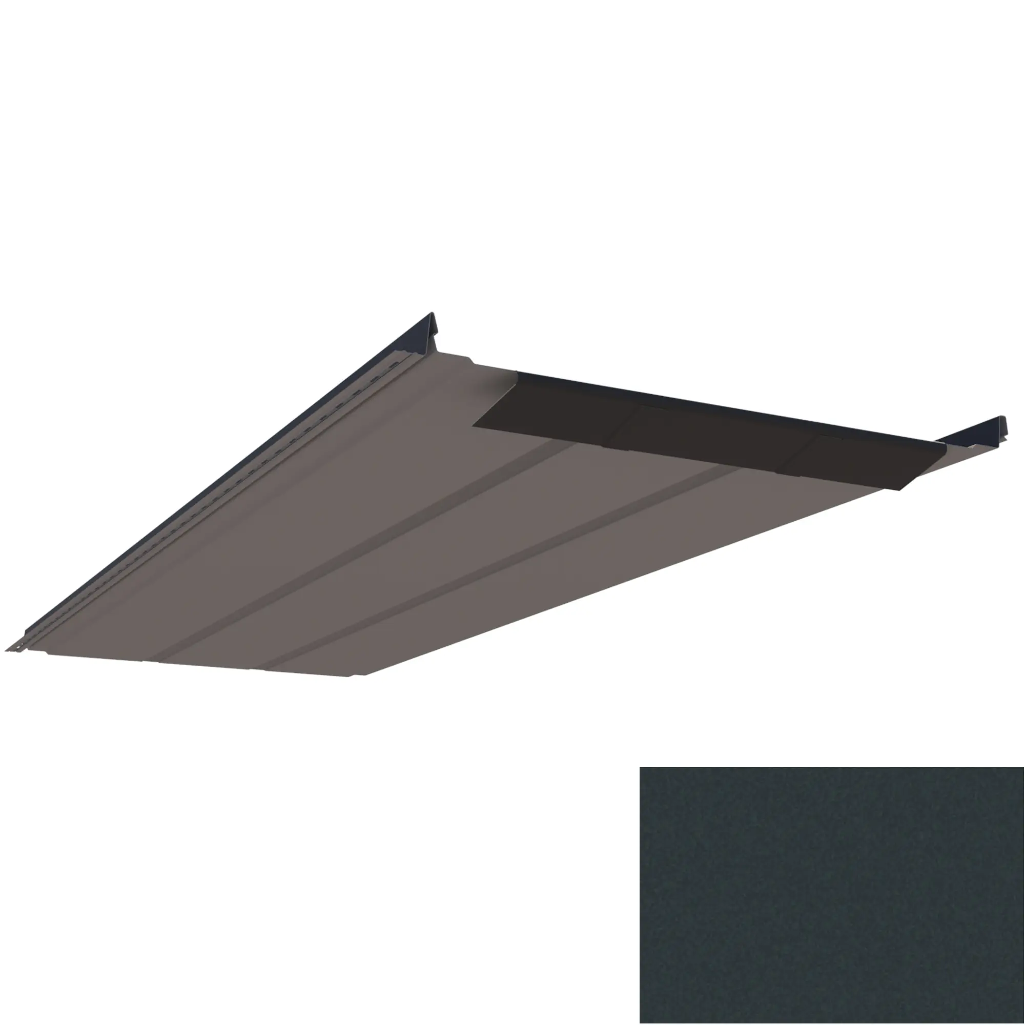 Krytina plechová LINEDEK 485 Rib SP 35 TEX 2G43A antracitově šedá BentCut