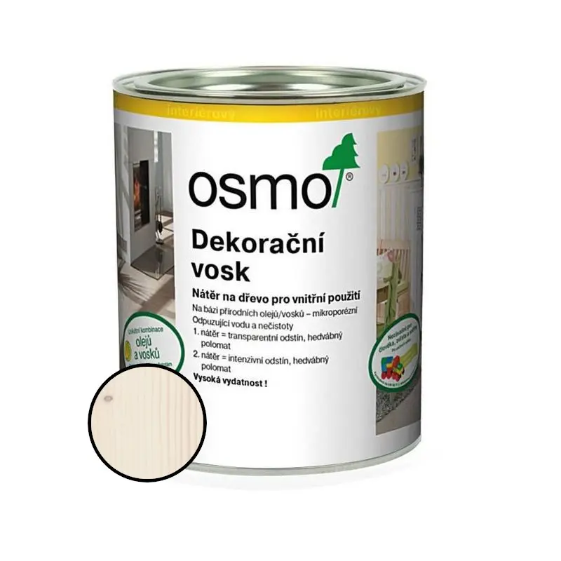 Vosk dekorační Osmo 3111 bílý 0,375 l