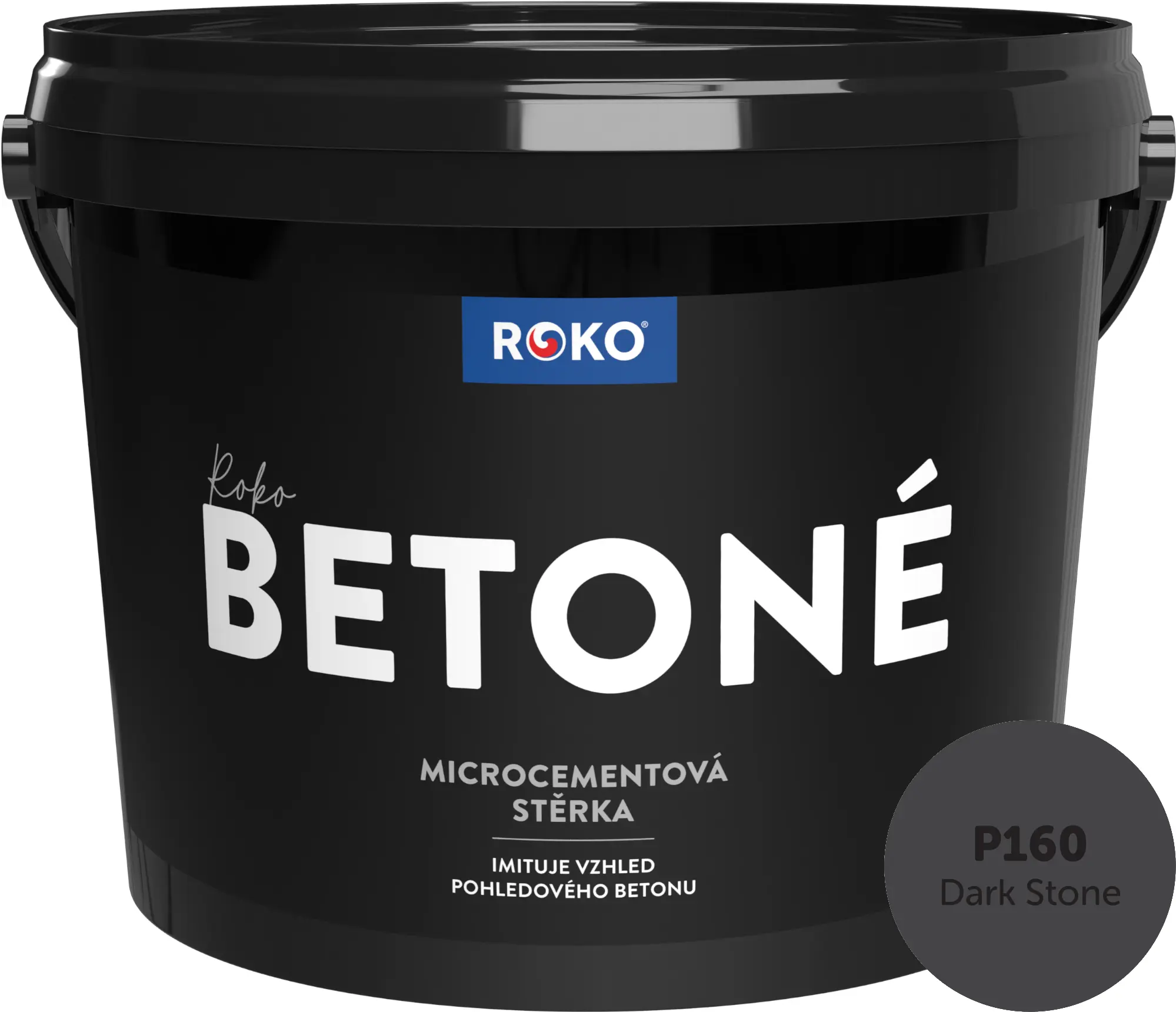 Stěrka dekorativní Roko Betoné P160 Dark Stone 14 kg