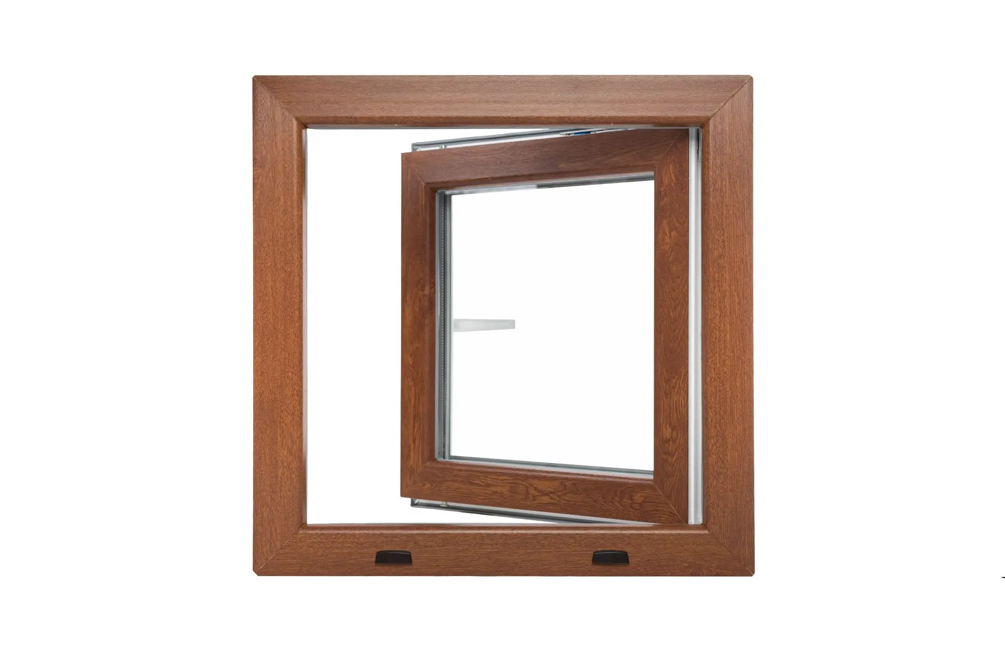 Okno plastové BRAVO OS1 golden oak/white levé 500×500 mm