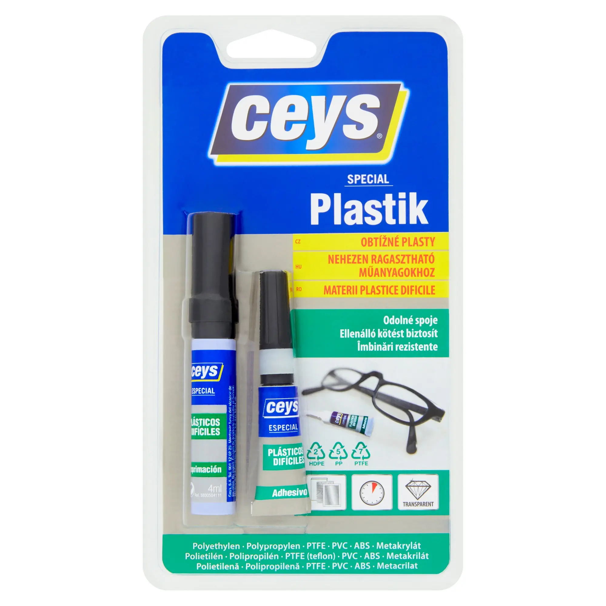 Lepidlo Ceys Special na obtížné plasty