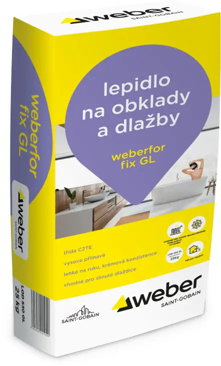 Lepidlo na obklady C2TE weberfor fix GL