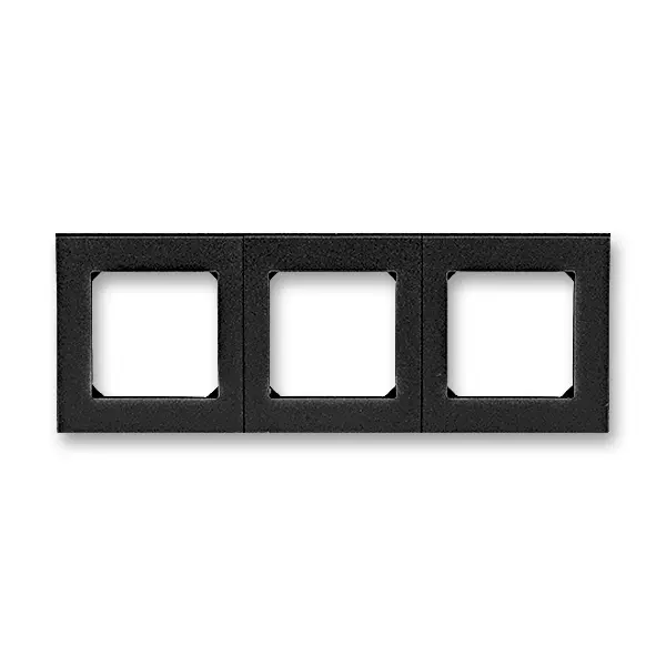 ABB Levit M trojrámeček onyx/kouřová černá 3901H-A05030 63