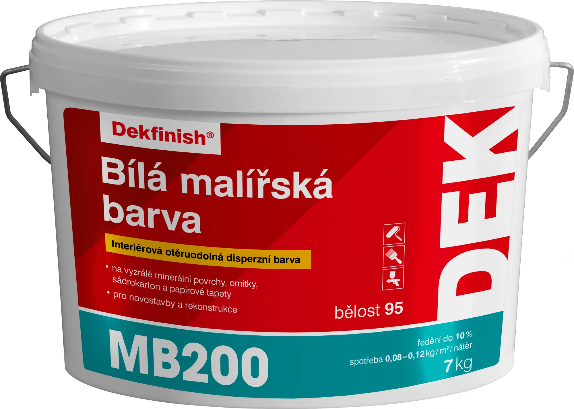 Malba interiérová DEK MB200 bílá 7 kg