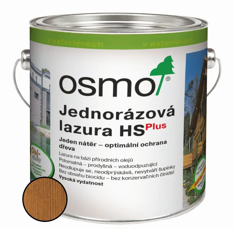 Lazura jednorázová Osmo HS plus 9262 teak 2,5 l