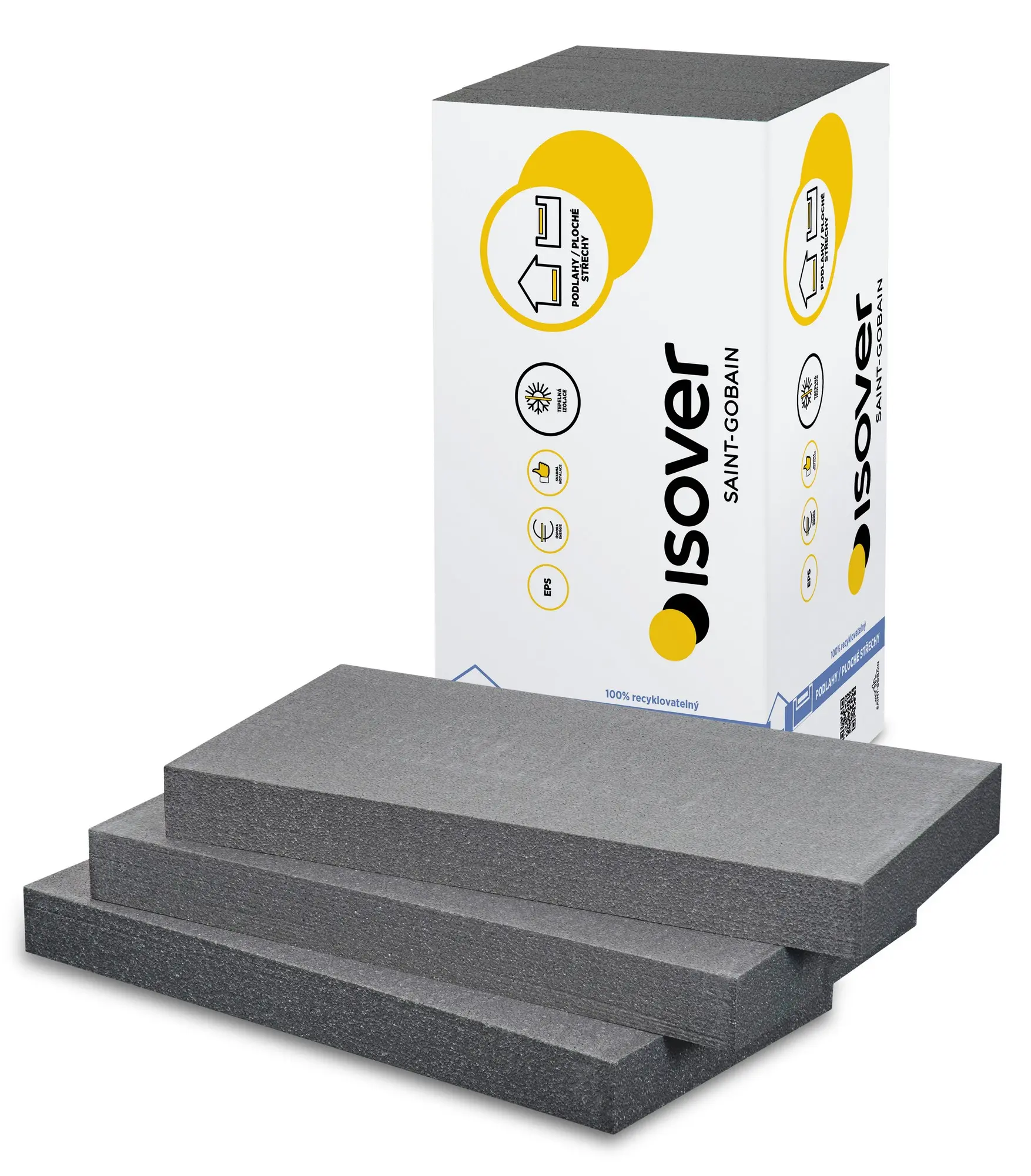 Tepelná izolace Isover EPS Grey 100 80 mm (3 m2/bal.)