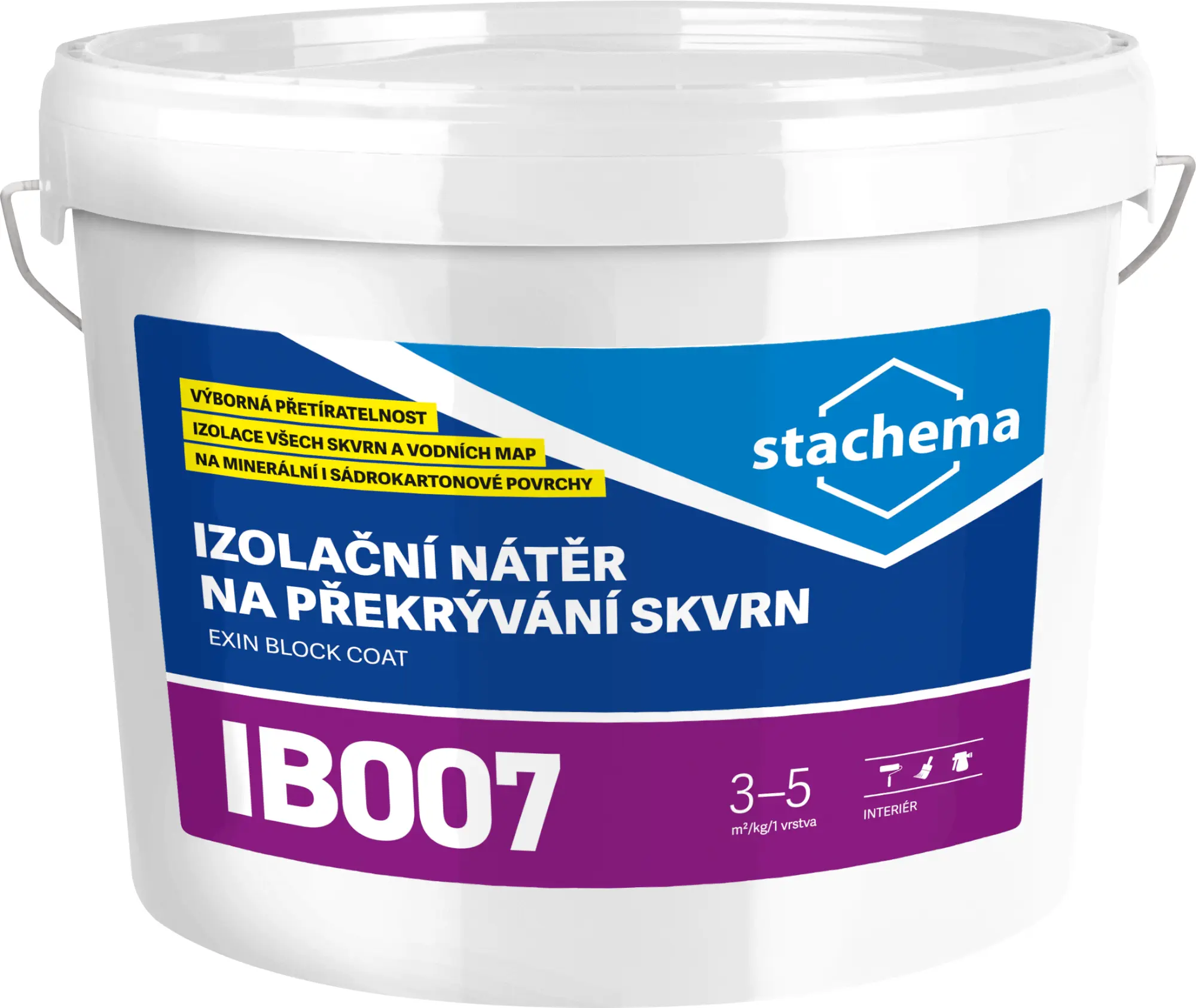 Nátěr k zakrývání skvrn Stachema IB007 bílá 1 kg