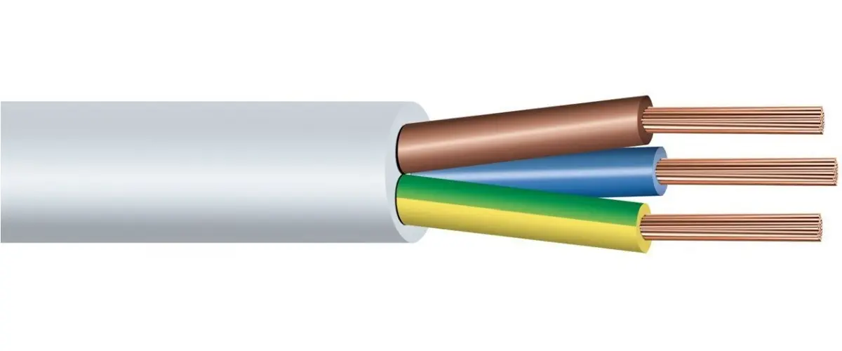 Kabel H05VV-F 3Gx1 bílá (CYSY 3Cx1) metráž