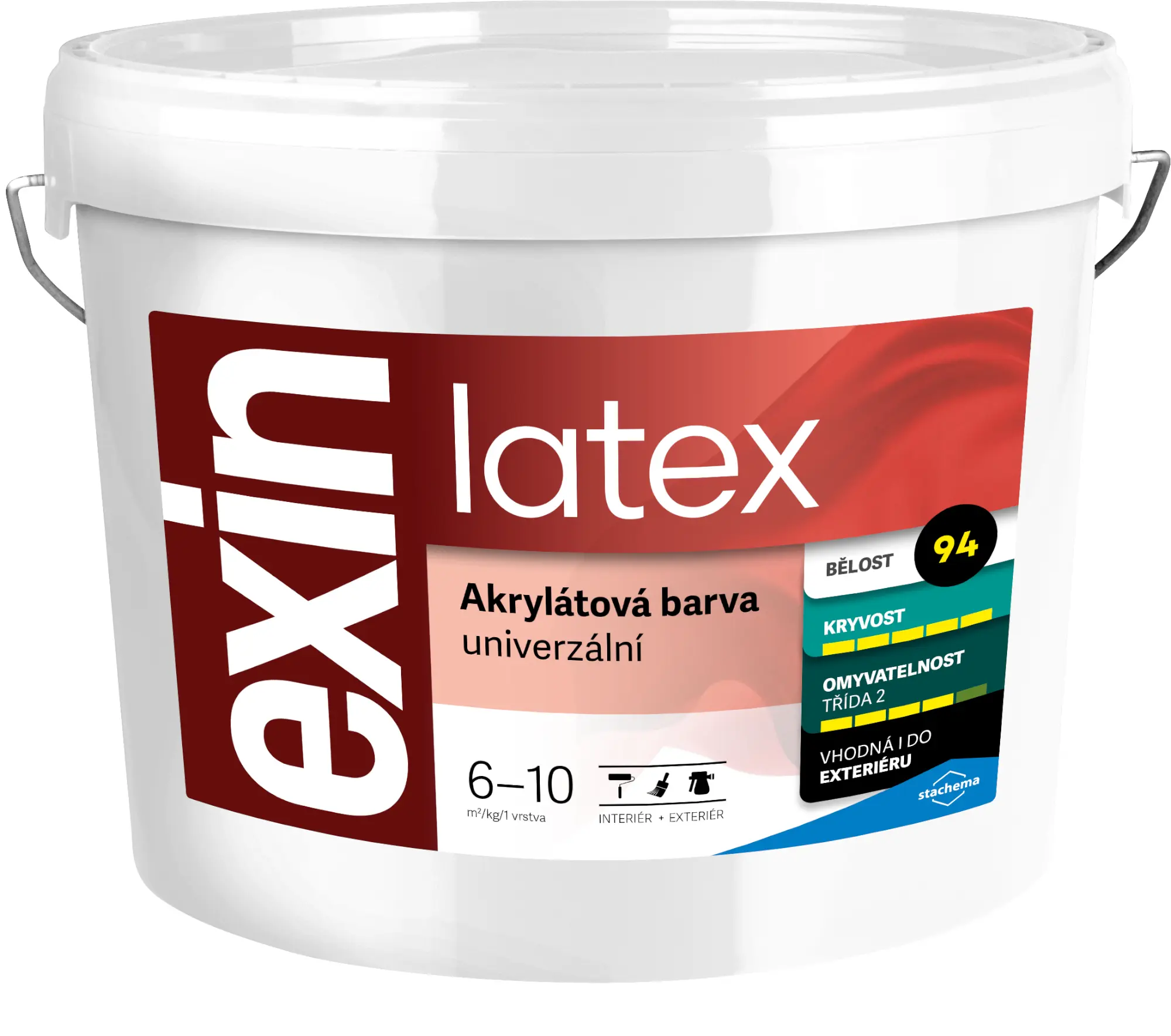 Barva akrylátová Stachema EXIN LATEX bílá 15 kg