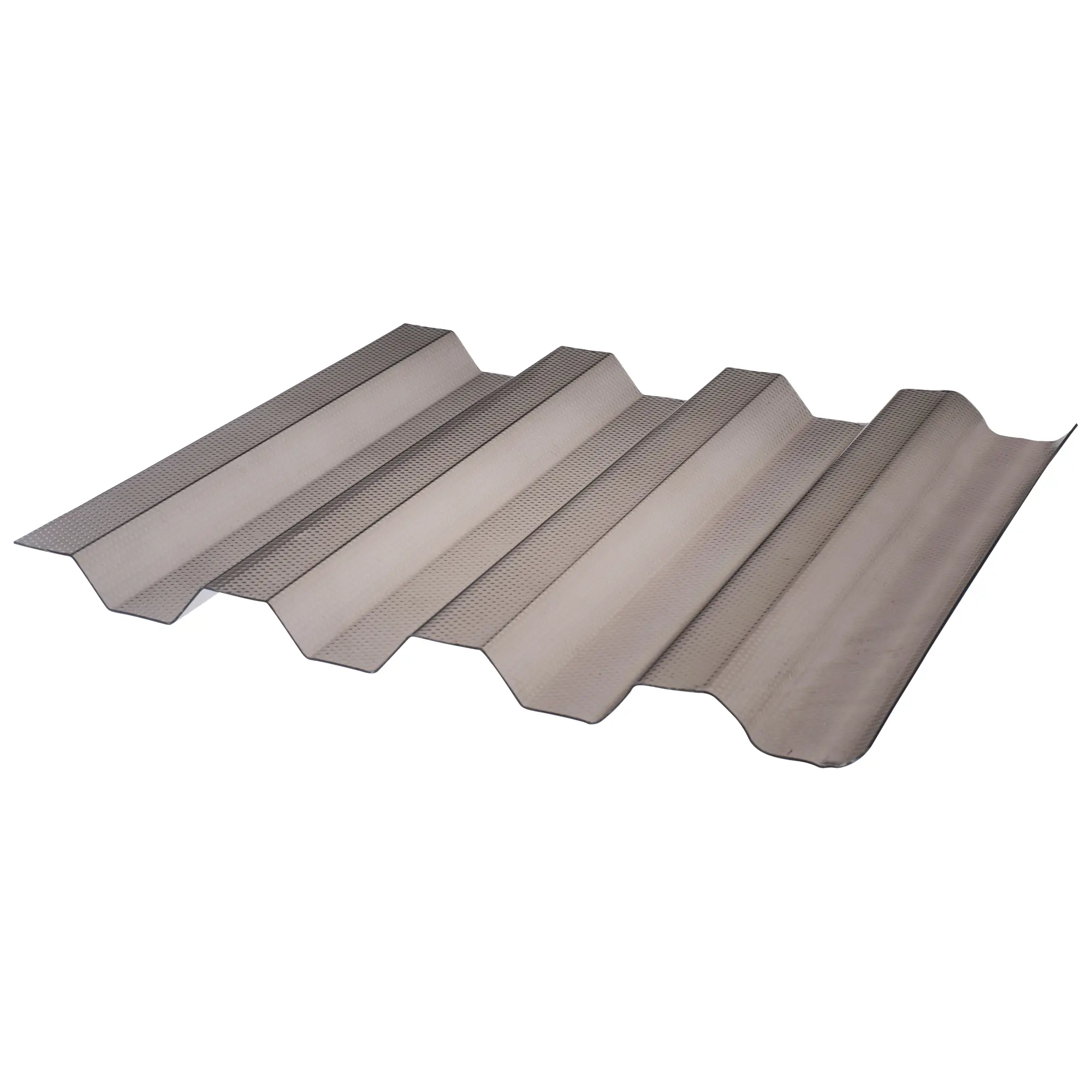 Deska polykarbonátová trapézová TOPLIGHT T 76/18 microprisma 2UV bronz 0,9×1 060×5 000 mm