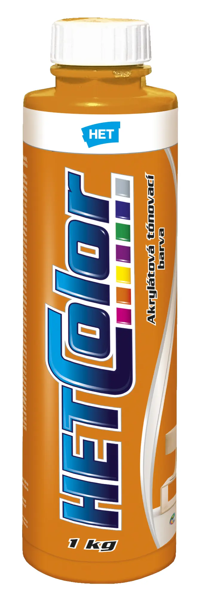 HETCOLOR Akrylátová tónovací barva oranžová pastelová 1 kg