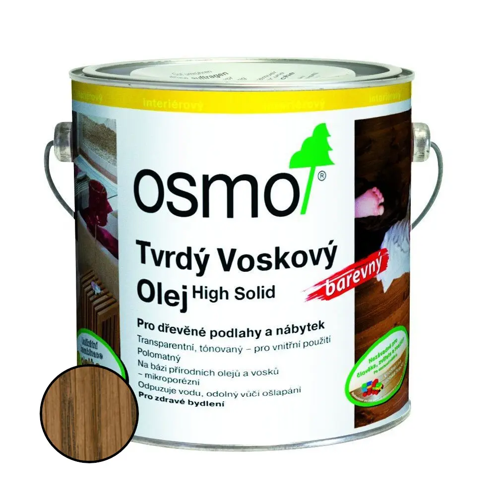 Olej tvrdý voskový Osmo 3073 hnědá zem 0,75 l