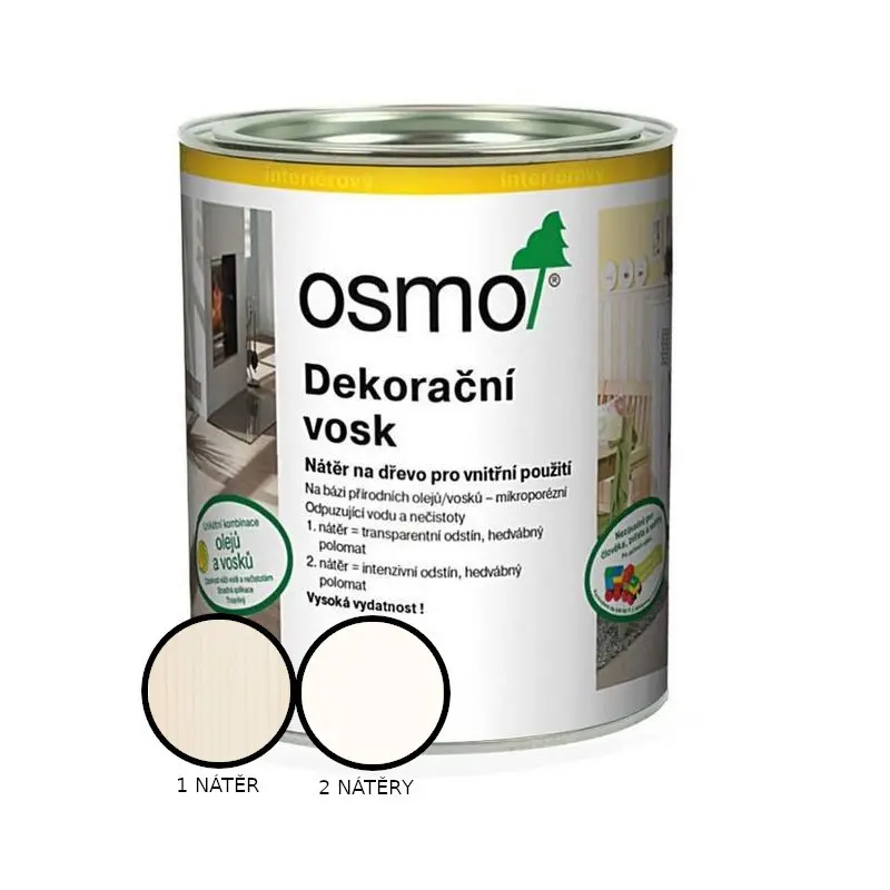 Vosk dekorační Osmo 3188 intenzivní sníh 0,375 l