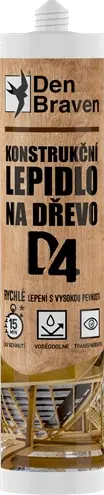 Lepidlo konstrukční na dřevo Den Braven D4 310 ml