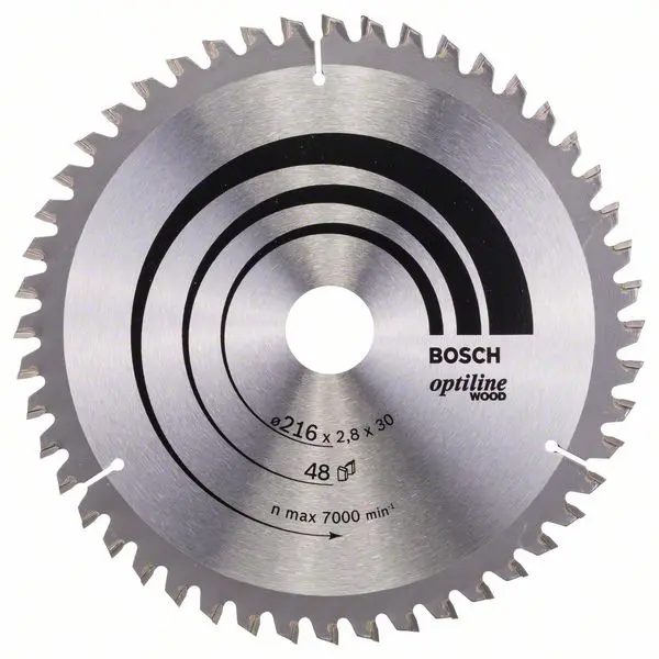 Kotouč pilový Bosch Optiline Wood 216×30×2,8 mm 48 z.