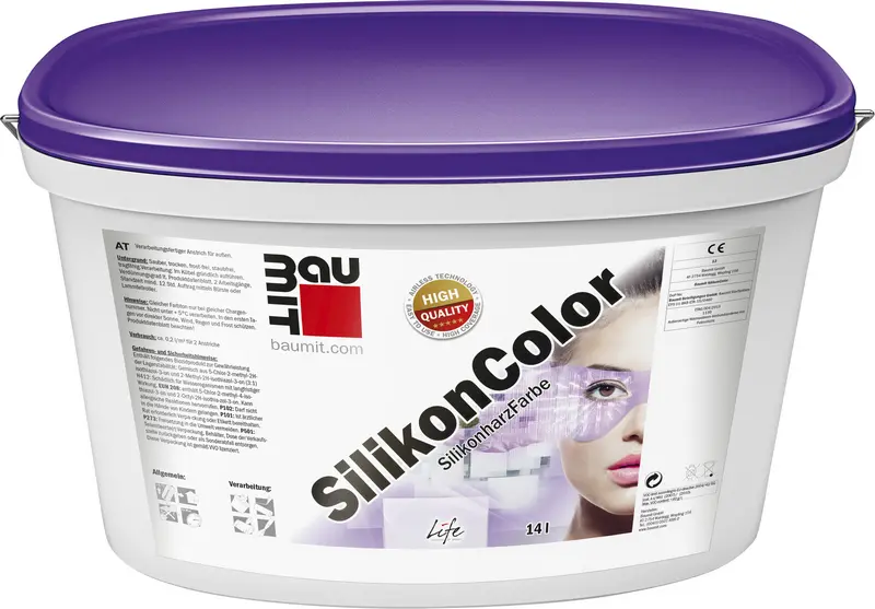 Barva fasádní silikonová Baumit SilikonColor probarvená 14 l