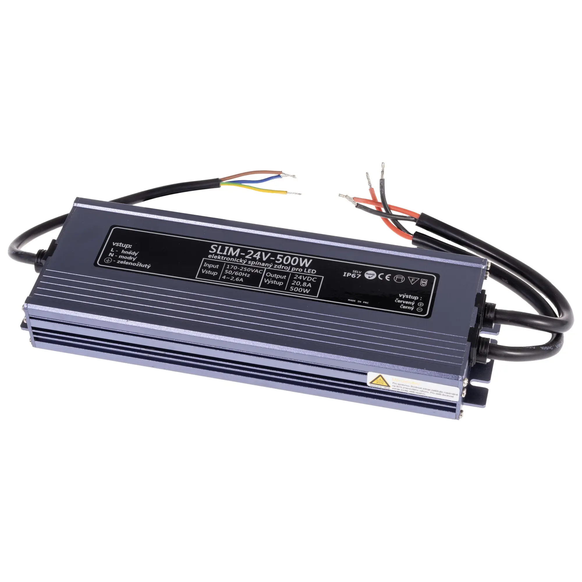LED zdroj 24V 500W SLIM-24V-500W