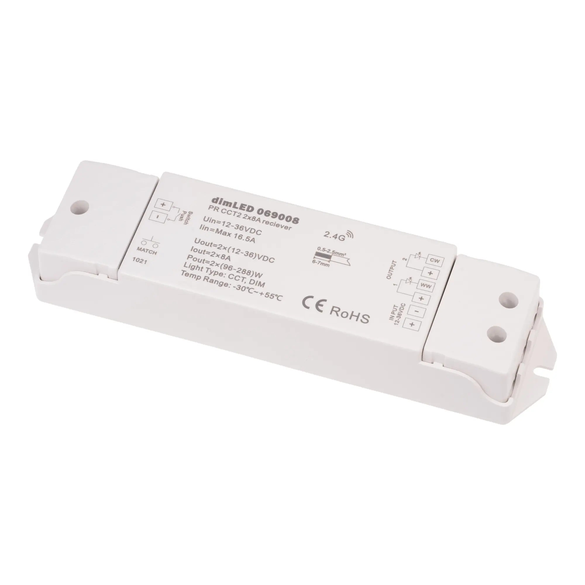Přijímač dimLED PR CCT2 2v1