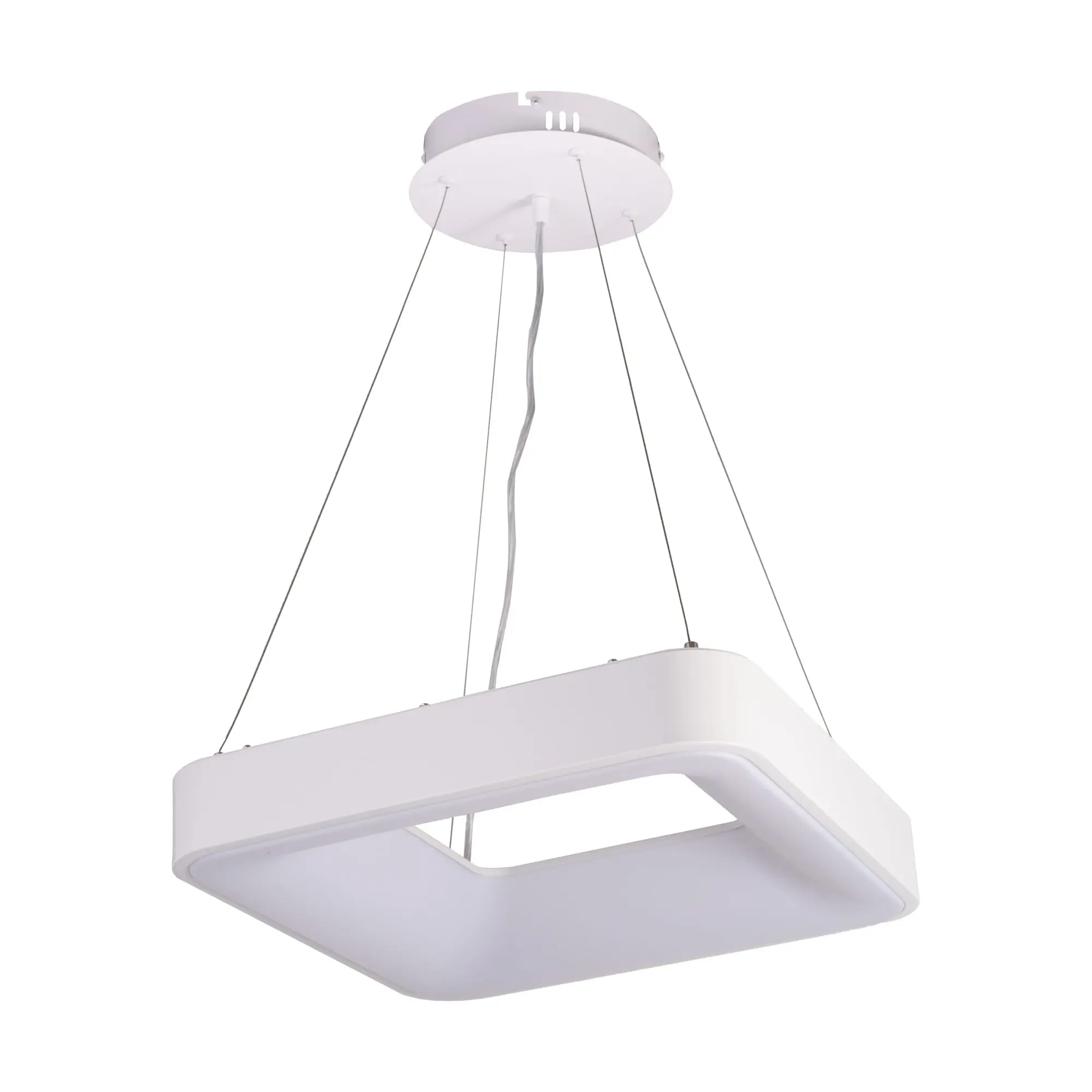 LED svítidlo ZULU 48W CCT hranaté bílé závěsné