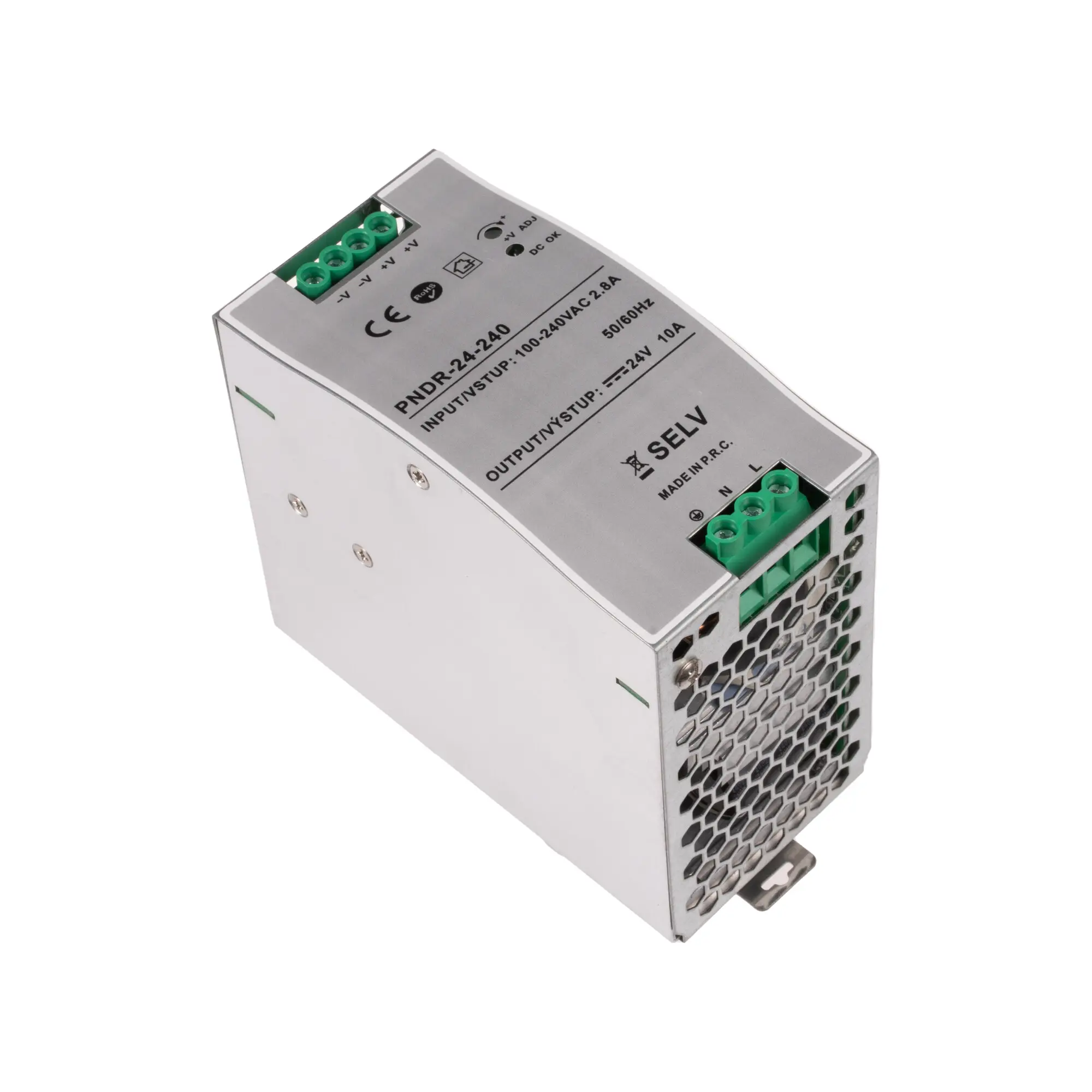 LED zdroj 24V 240W PNDR-24-240 DIN lišta