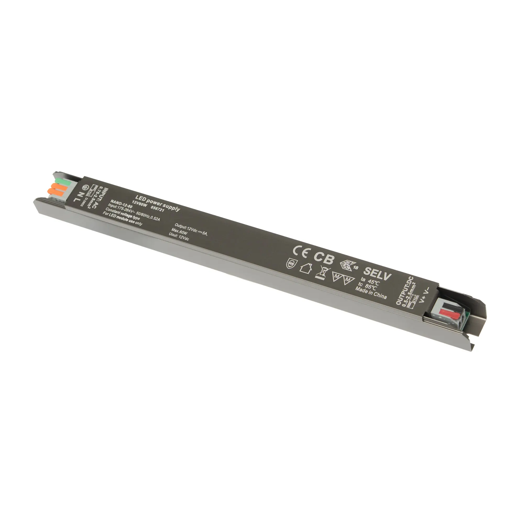 LED zdroj 12V 60W zdroj NANO-12-60