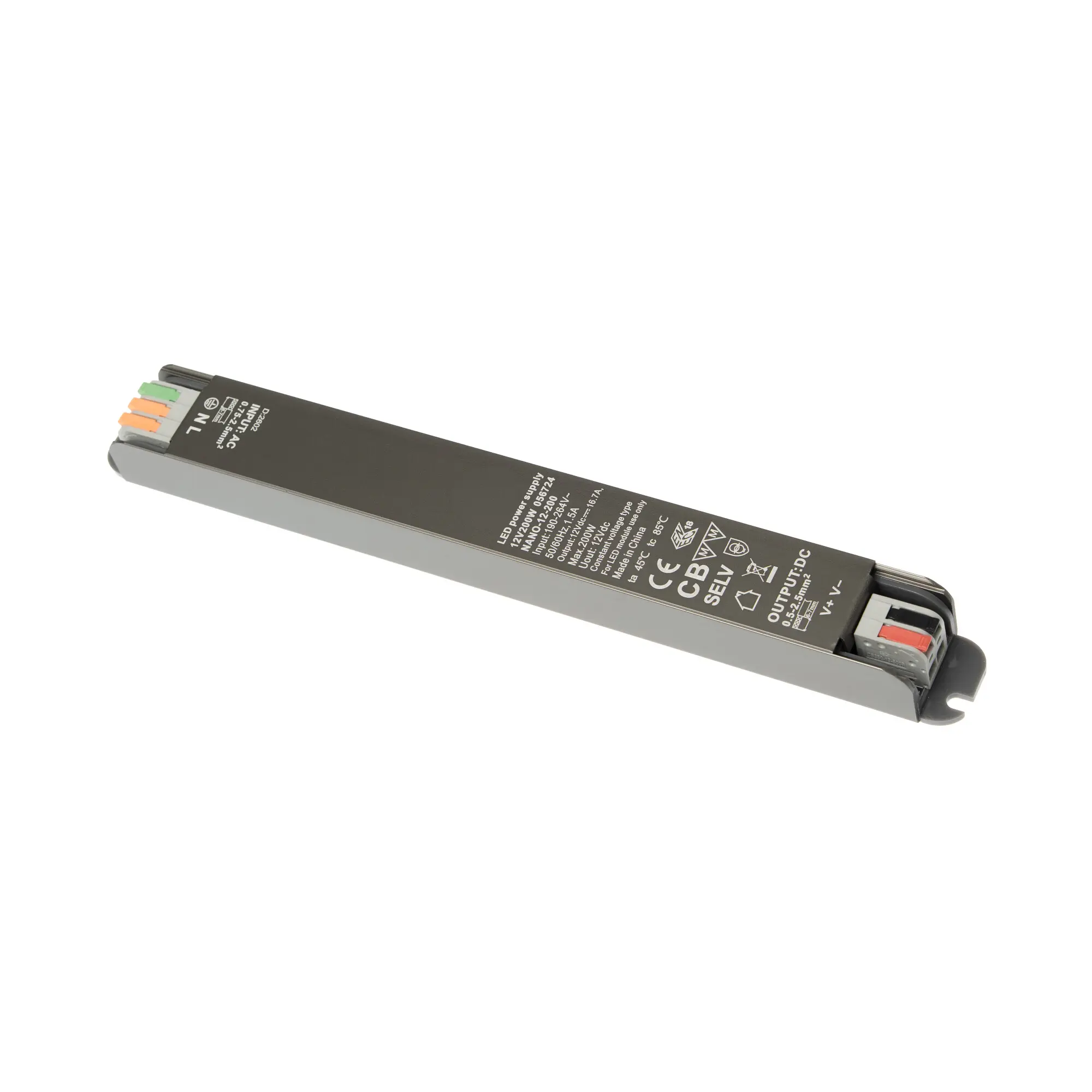 LED zdroj 12V 200W zdroj NANO-12-200