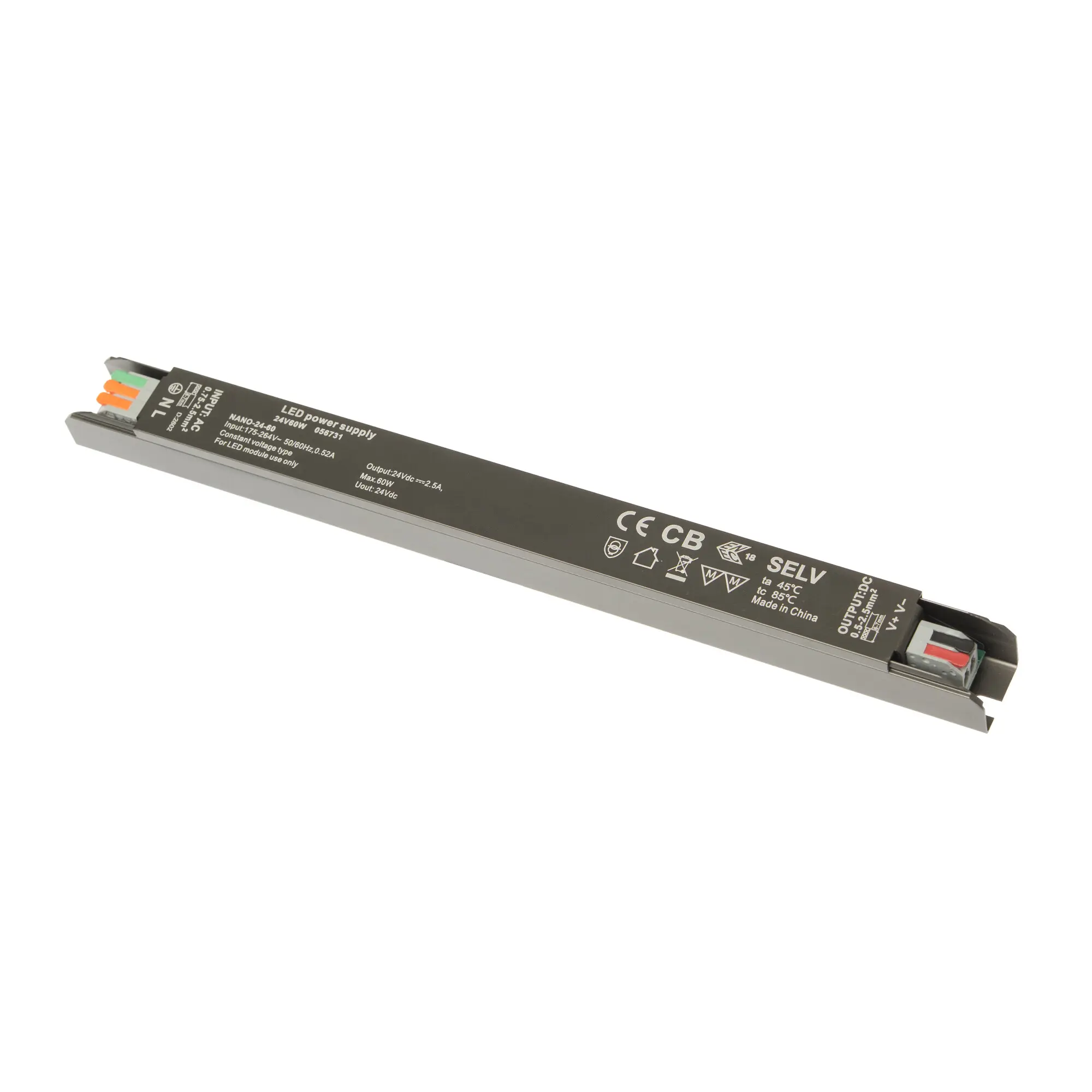 LED zdroj 24V 60W zdroj NANO-24-60
