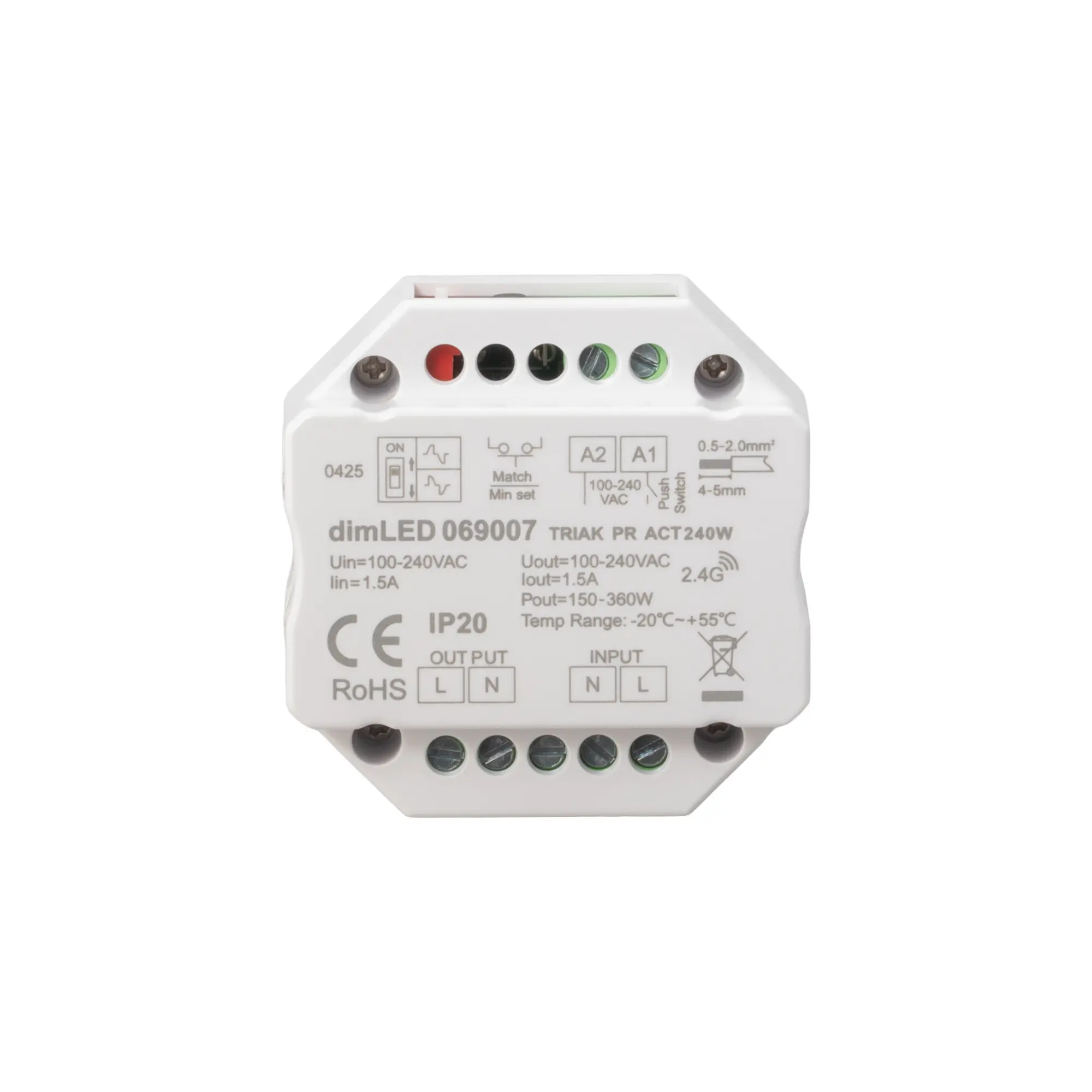 Stmívač dimLED TRIAK PR ACT240W