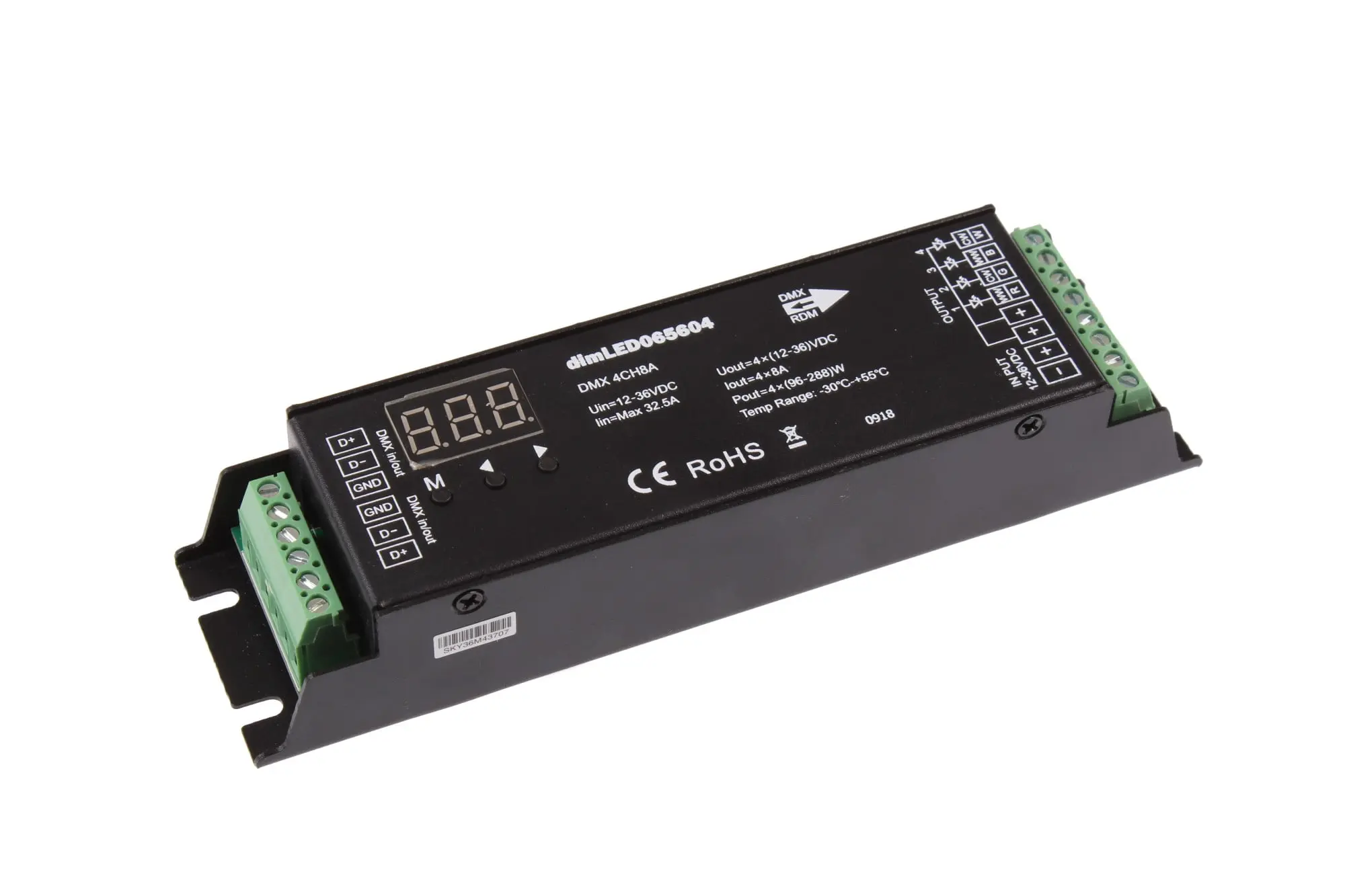 DMX dimLED dekodér 4CH8A