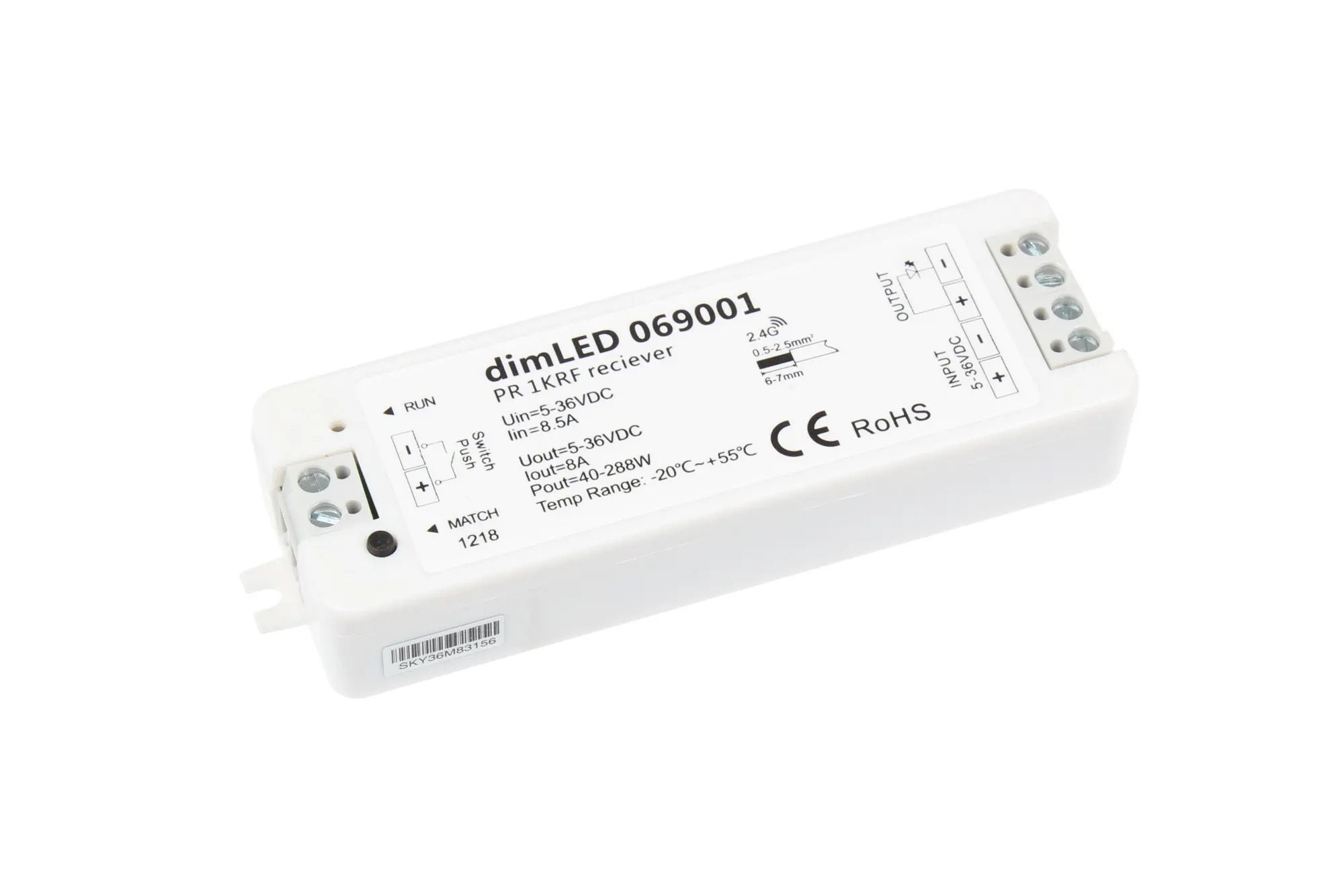 Přijímač dimLED PR 1KRF