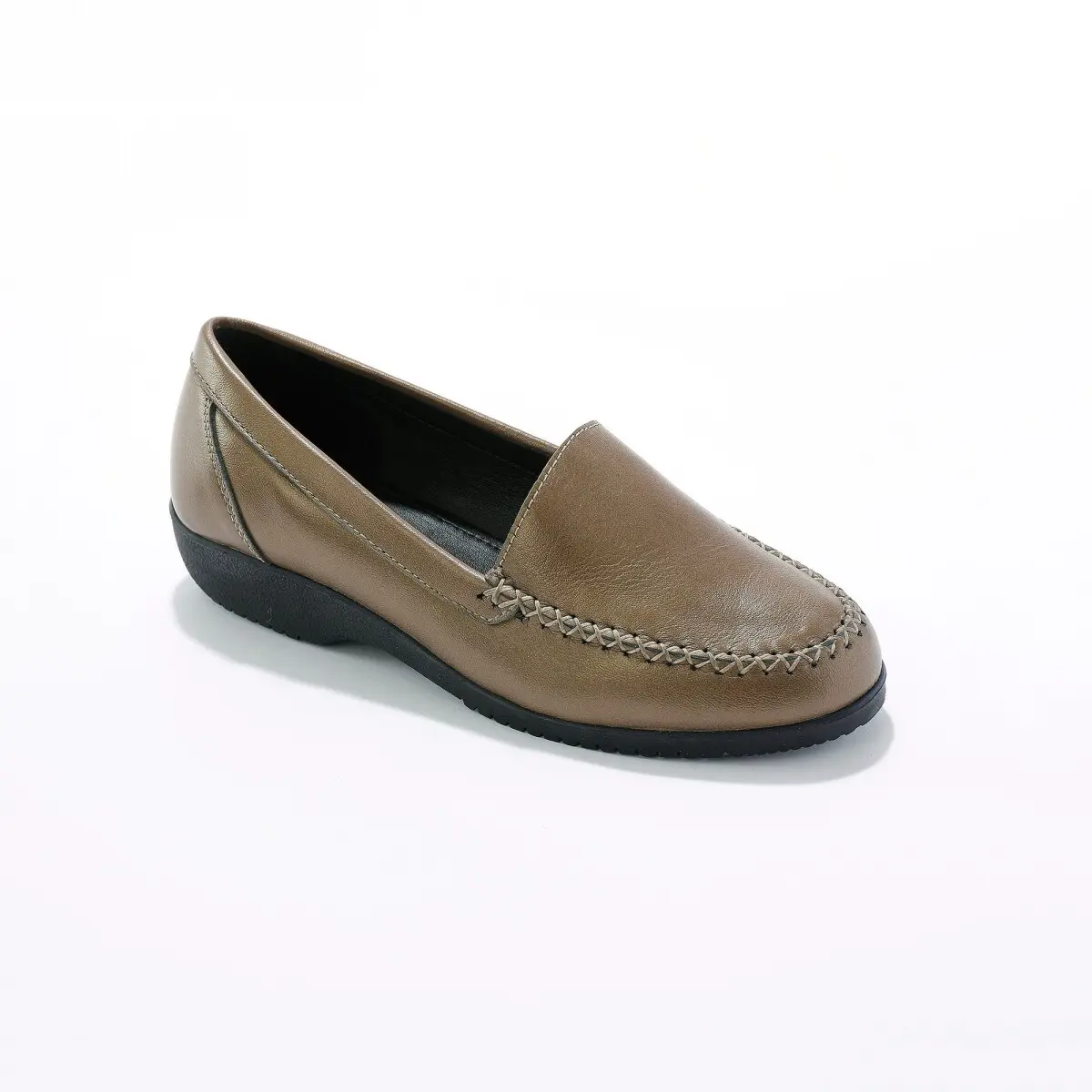 Kožené mokasíny, jednobarevné