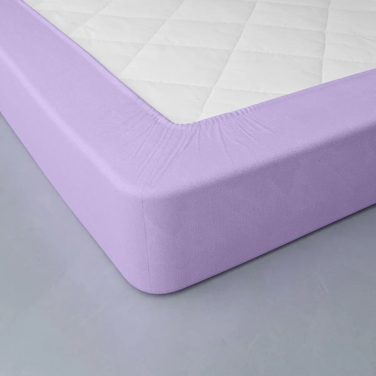 Jednobarevné napínací prostěradlo, flanel, hloubka rohů 32 cm levandulová napínací prostěradlo 140x190 cm