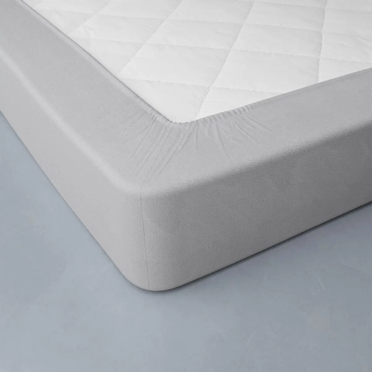 Jednobarevné napínací prostěradlo, flanel, hloubka rohů 32 cm perlová šedá