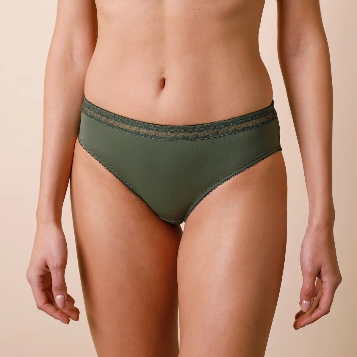 Sada 2 kalhotek midi Paia zn. Confidence Lingerie® z mikrovlákna a vyšívaného tylu