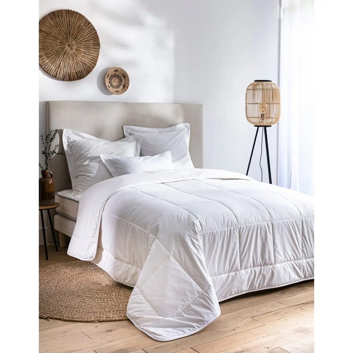 Vlněná přikrývka Woolmark 300g/m2 bílá