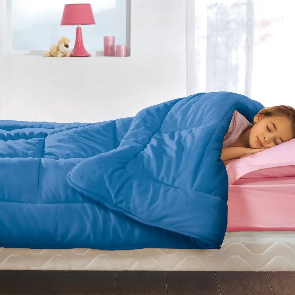 Fleecová přikrývka 350 g/m2 modrá 240x260 cm