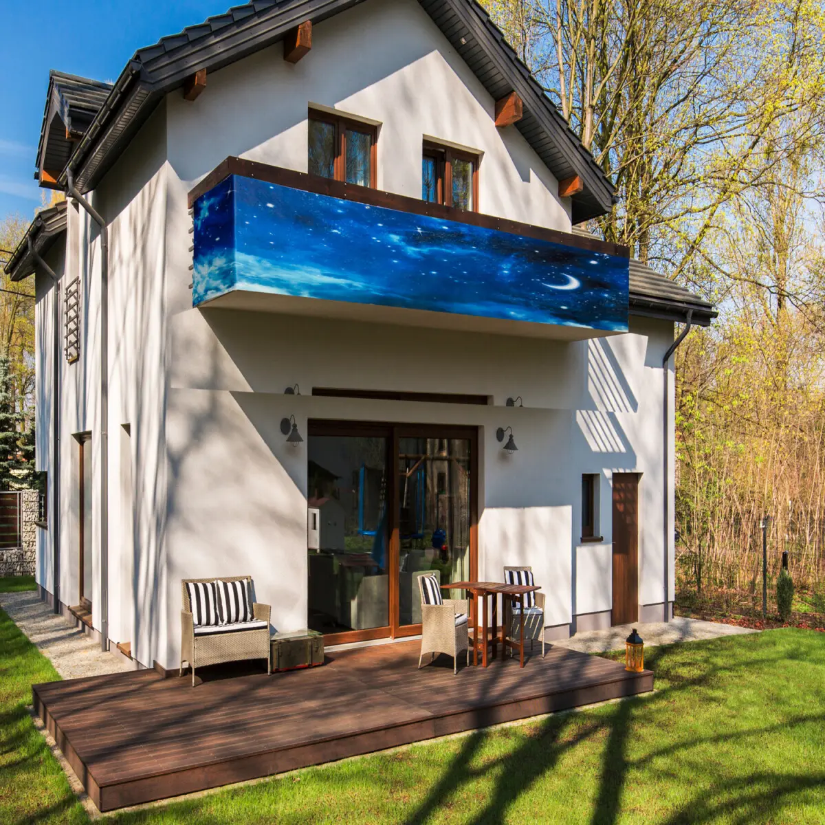 Ochranná balkónová fólie Hvězdná obloha