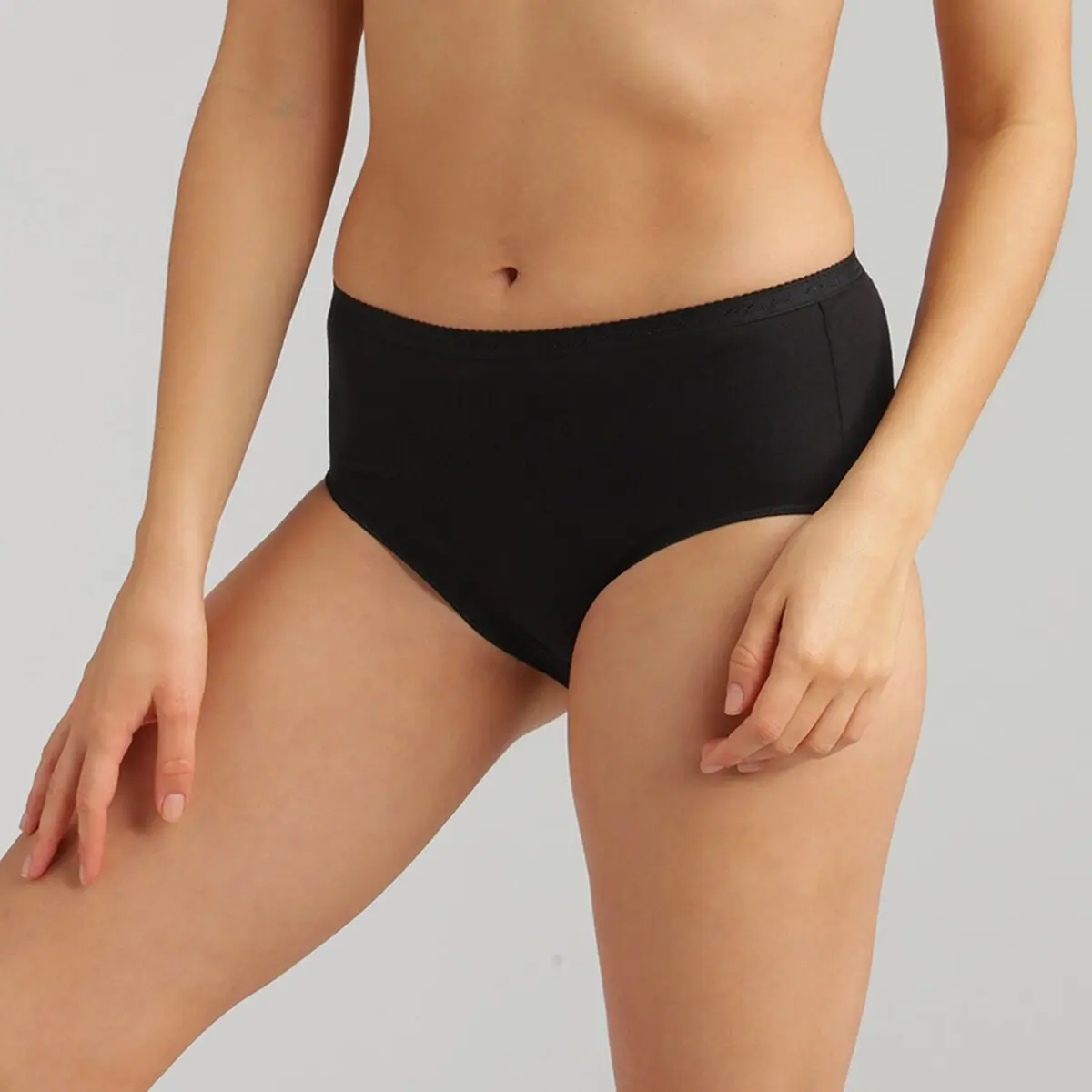 Sada 2 kalhotek midi Playtex® z bio bavlny černá