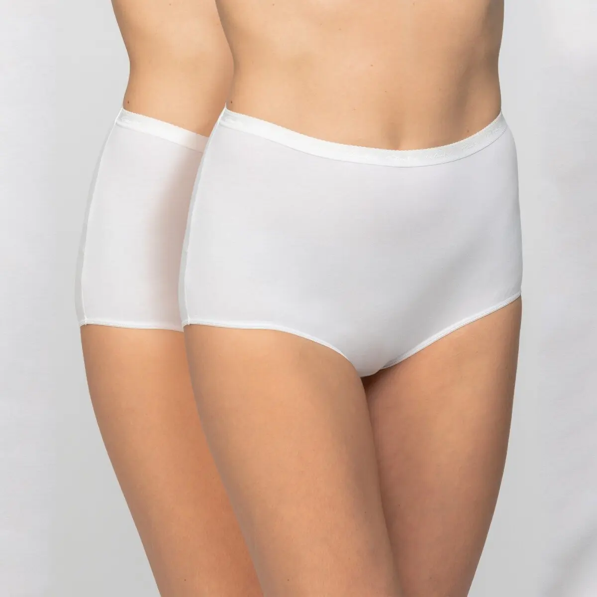 Sada 2 kalhotek maxi Playtex® z bio bavlny bílá