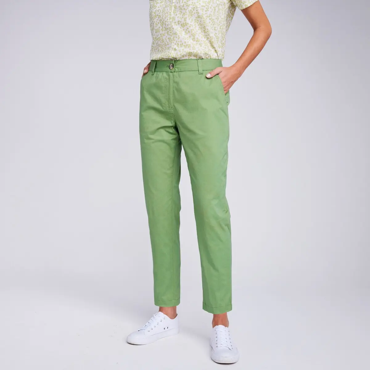 Rovné 7/8 chino kalhoty