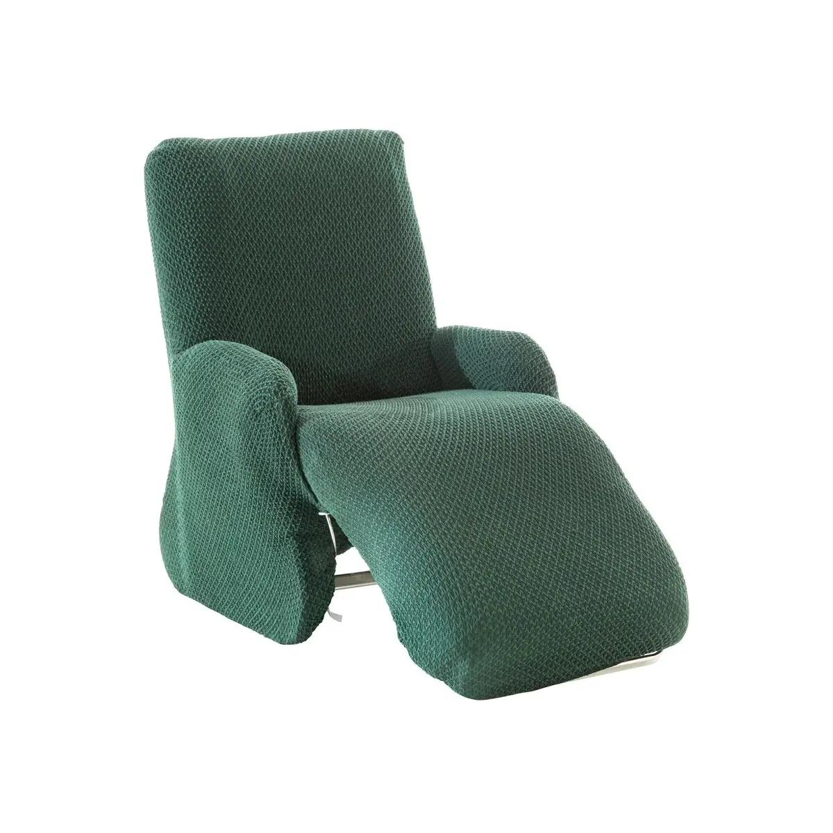 Pružný texturovaný potah na relaxační křeslo zelená relaxační křeslo