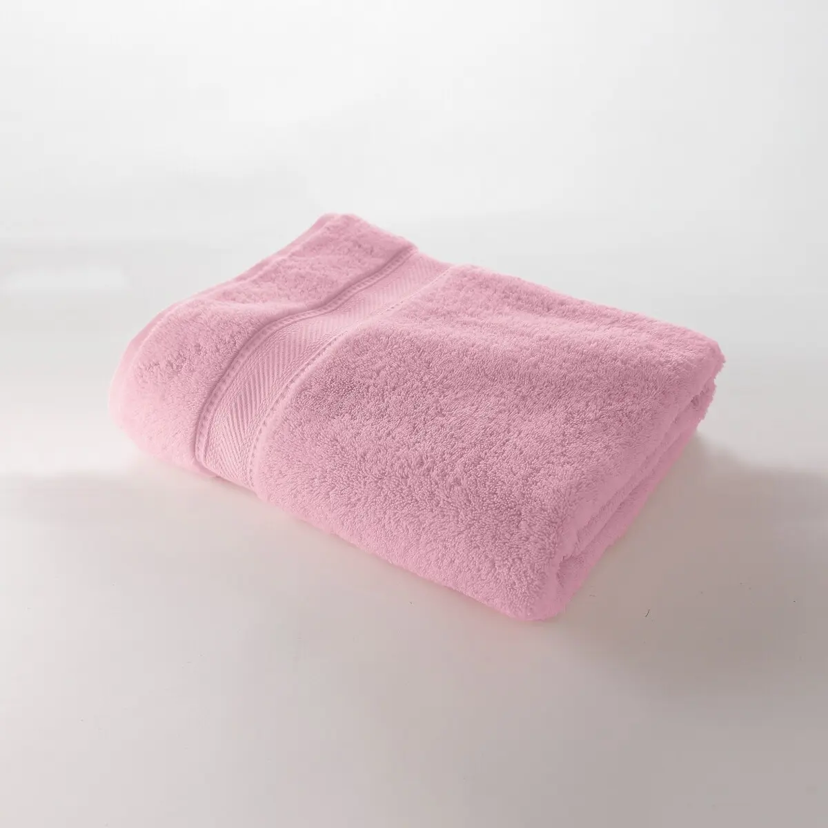 Jednobarevná froté sada koupelnového textilu zn. Colombine, luxusní kvalita 540 g/m2 růžová pudrová osuška 68x132 cm